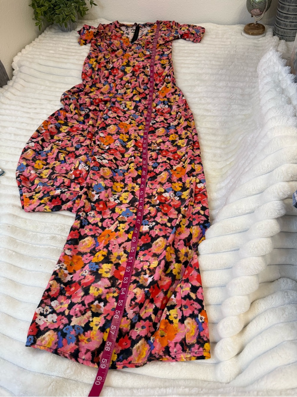 Nasty Gal floral jumpsuit size 4 - Picture 8 of 8